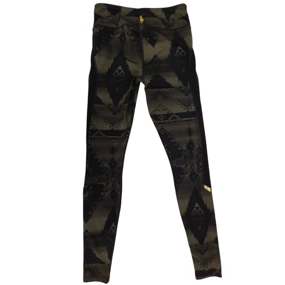 Polo Ralph Lauren Leggings Aztec Print Thermovent Tights Womens Small - Picture 1 of 9